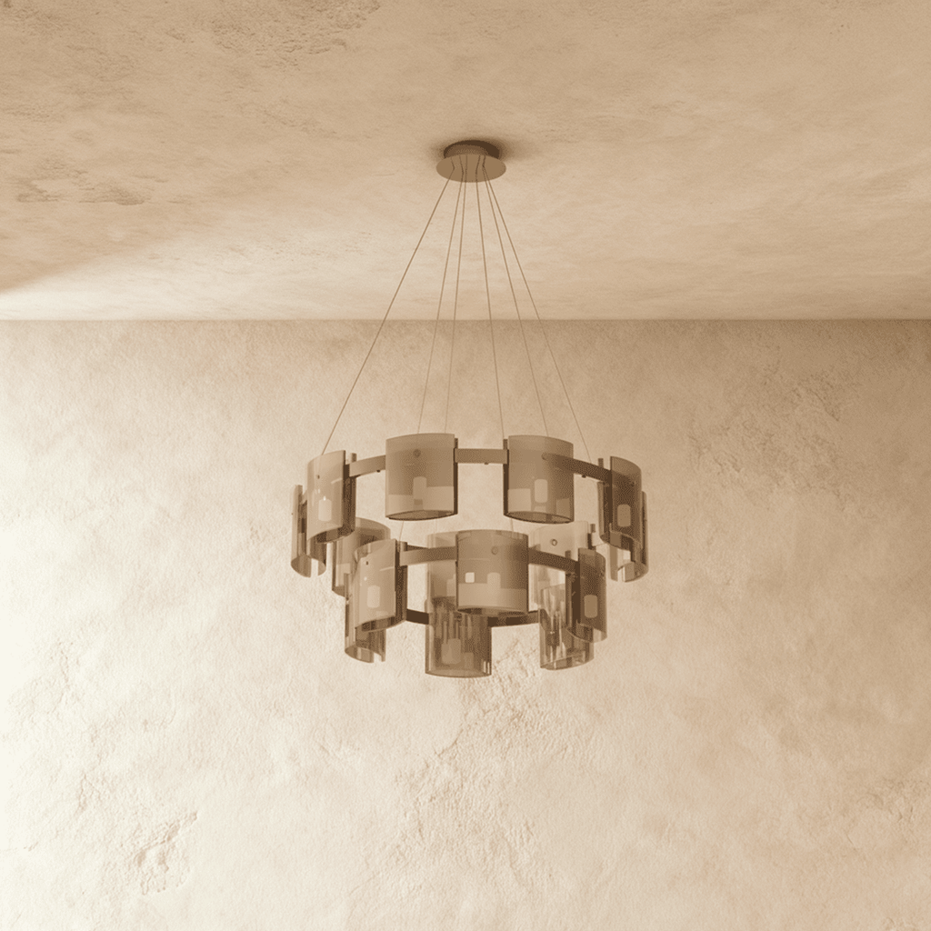 LuminaRing kristály csillár tiszta üveggel nappali ragyogáshoz  