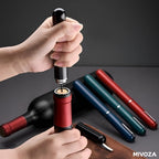 Air pressure wine opener