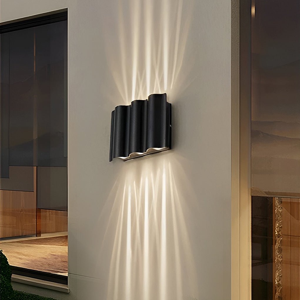 Outdoor Black LED Wall Light Fixture