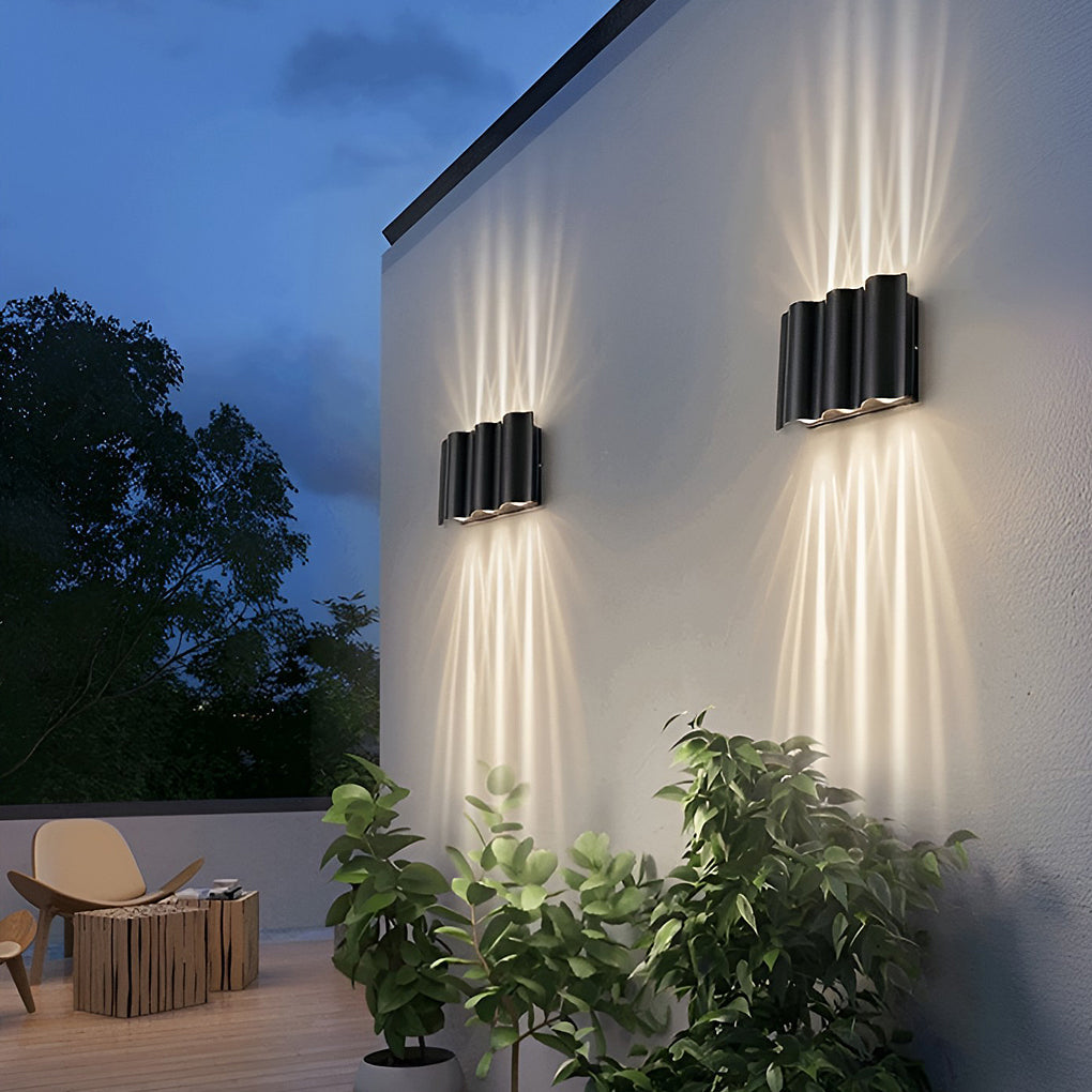 Outdoor Black LED Wall Light Fixture
