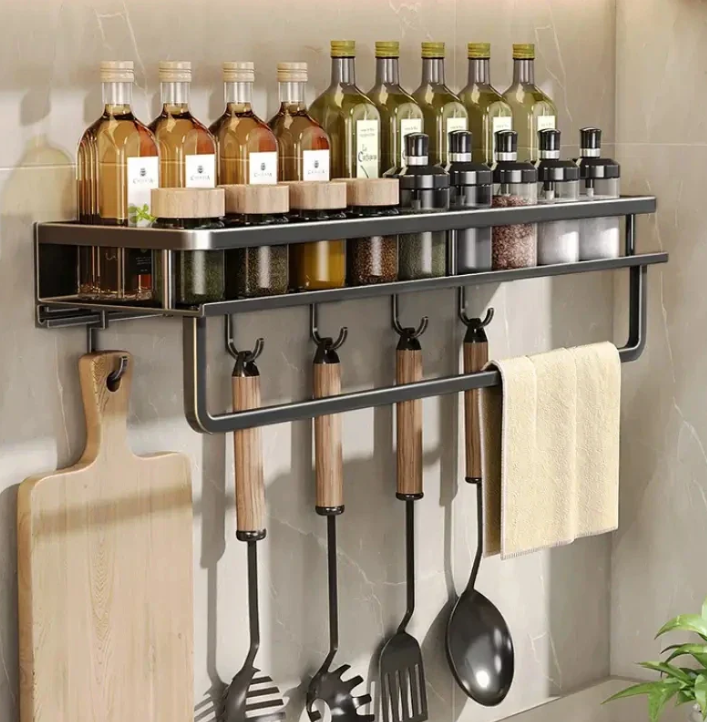 Kitchen Wall Storage Shelf Tower Trail