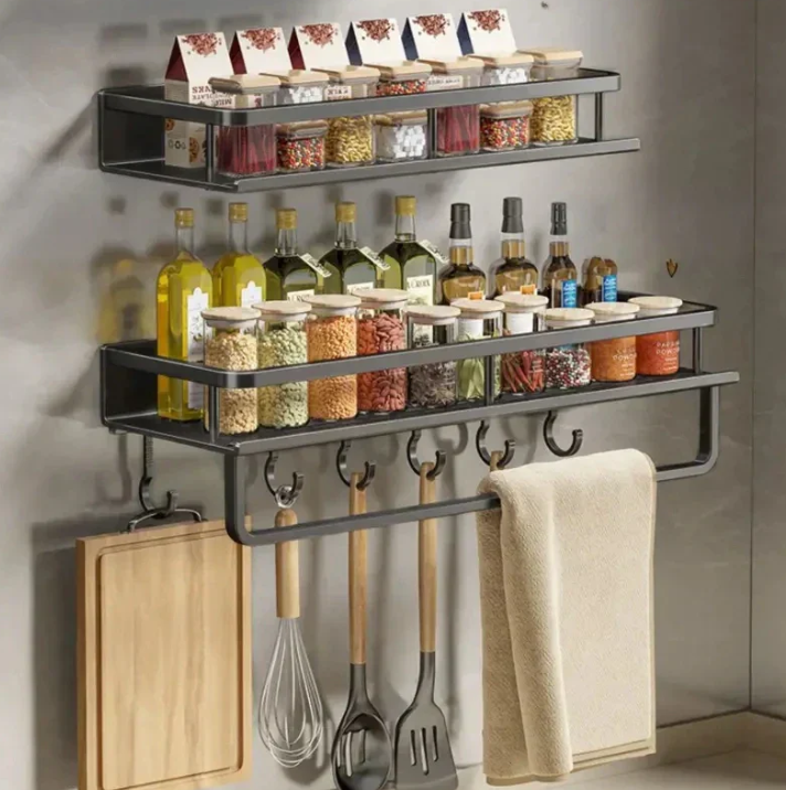 Kitchen Wall Storage Shelf Tower Trail