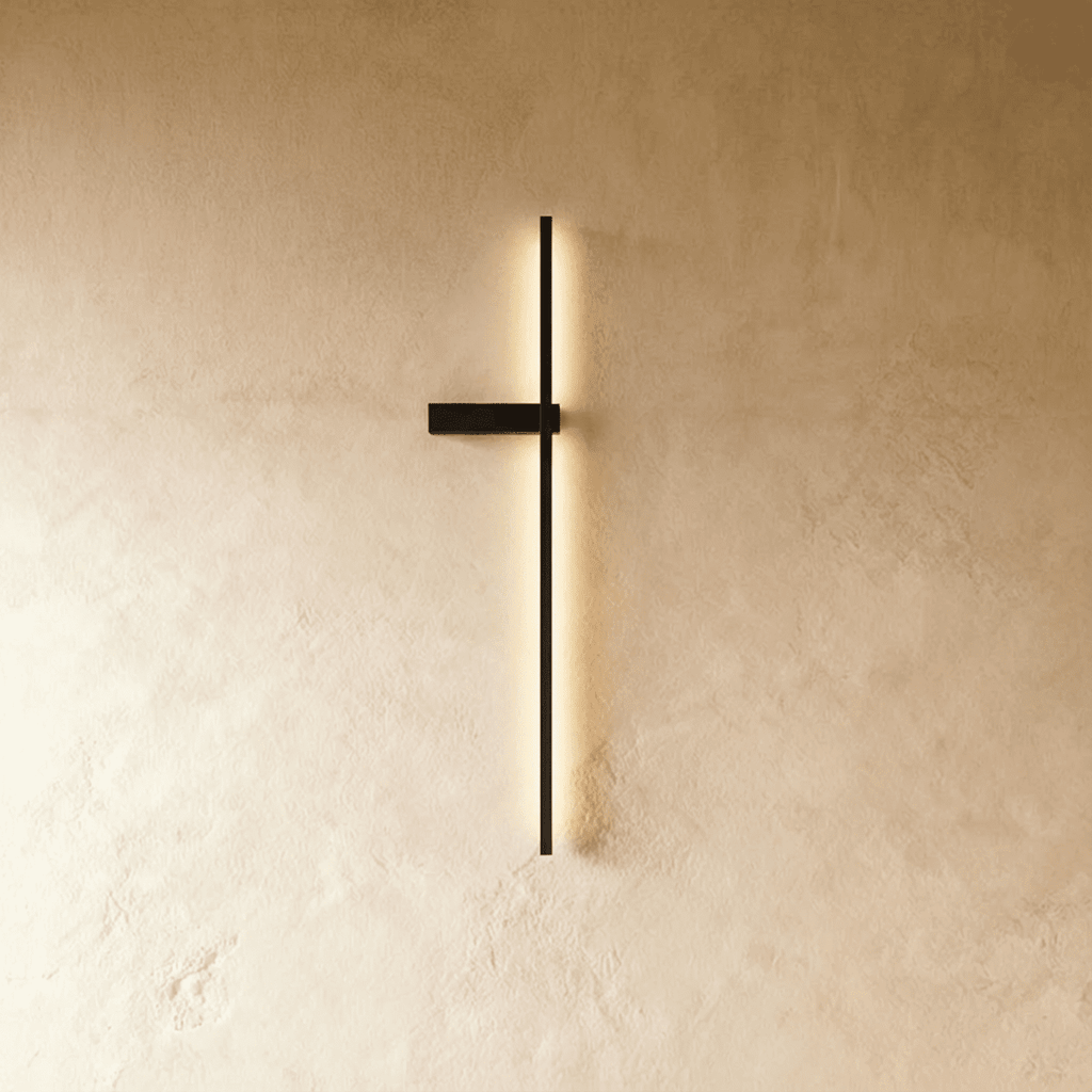 Lampada da parete LumiNest con bagliore ambientale e design moderno minimalista