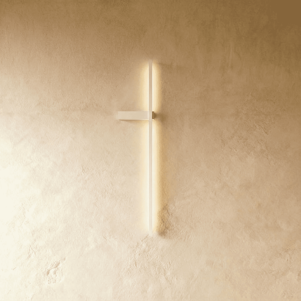 Lampada da parete LumiNest con bagliore ambientale e design moderno minimalista