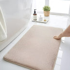 Tappetino da bagno in peluche Nova, tappeto in velluto antiscivolo ad asciugatura rapida