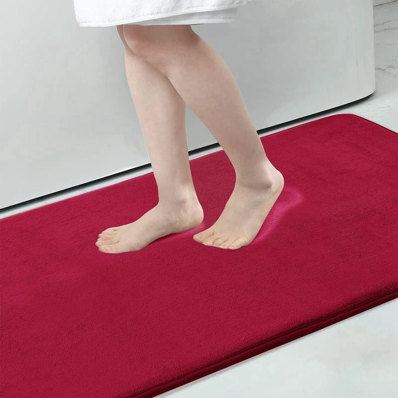 Tappetino da bagno in peluche Nova, tappeto in velluto antiscivolo ad asciugatura rapida
