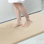 Tappetino da bagno in peluche Nova, tappeto in velluto antiscivolo ad asciugatura rapida