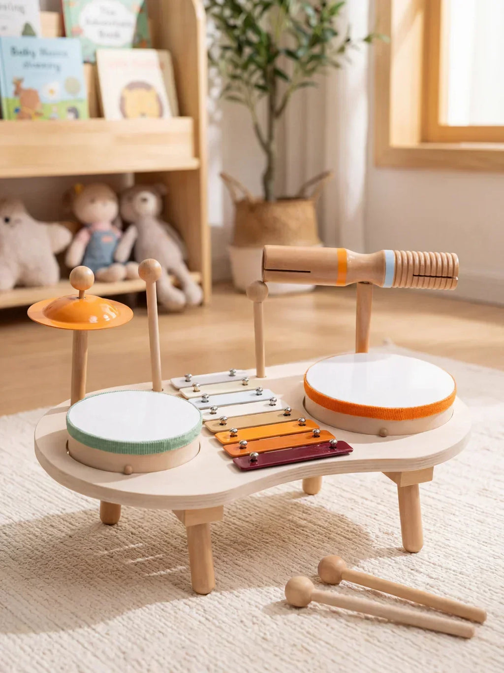 Wooden Music Table for Learning and Play | Fioriscas