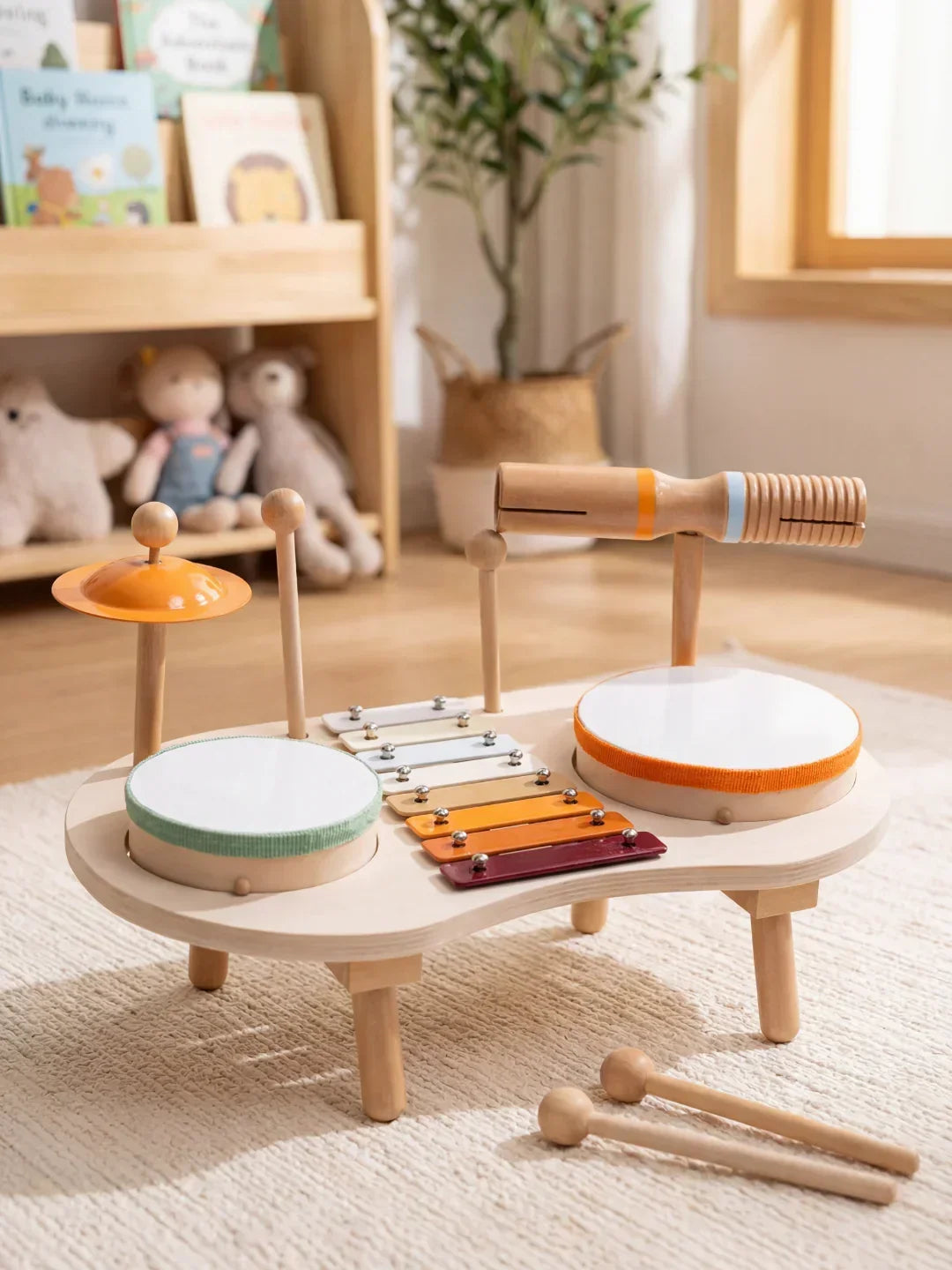 Wooden Music Table for Learning and Play | Fioriscas
