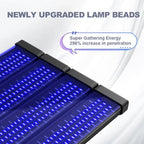 Lampe effet bonne mine pour tout le corps – Lampe de bronzage à double longueur d’onde avec 432 LED et pied réglable | Fioriscas