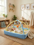 Rechteckiger 2-in-1-Sinnesbogen und Spielmatte – Babys erster Aktivitätsbereich | Fioriscas