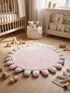 حصيرة لعب مبطنة للأطفال من القطن المبطّن، 120 × 120cm