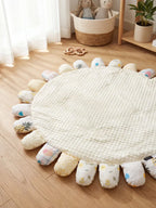 حصيرة لعب مبطنة للأطفال من القطن المبطّن، 120 × 120cm