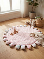 حصيرة لعب مبطنة للأطفال من القطن المبطّن، 120 × 120cm