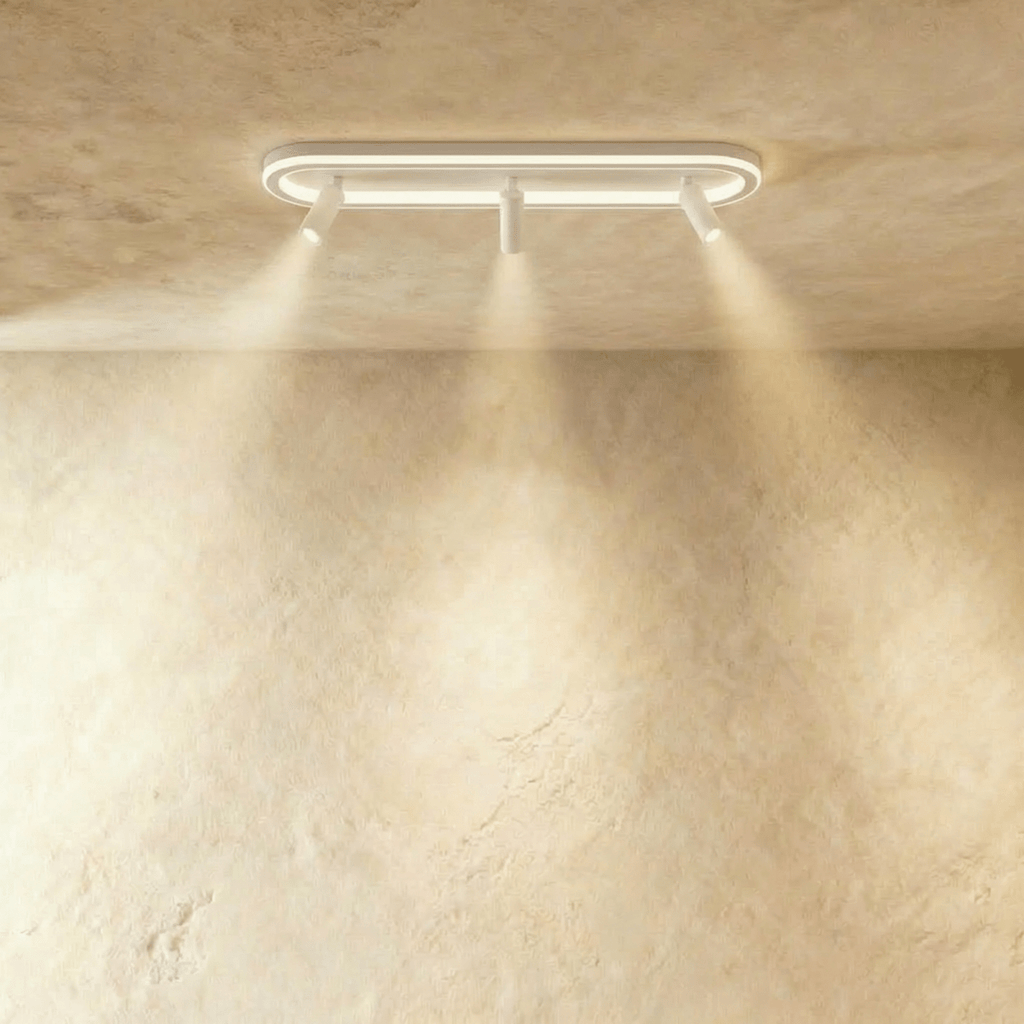 Minimalistické závěsné světlo LumaRect s geometrickým designem pro ambientní osvětlení  