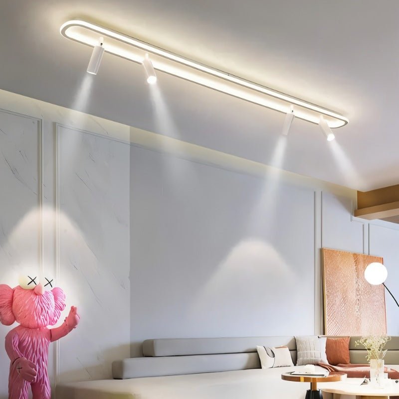 Minimalistické závěsné světlo LumaRect s geometrickým designem pro ambientní osvětlení  