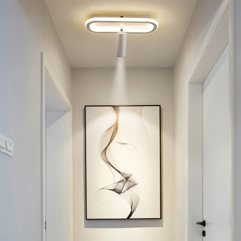 Minimalistické závěsné světlo LumaRect s geometrickým designem pro ambientní osvětlení  