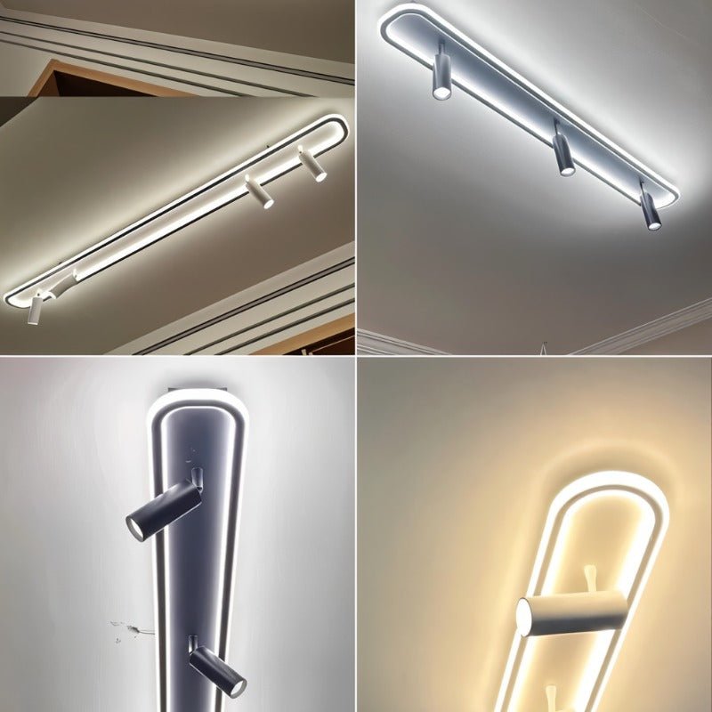 Minimalistické závěsné světlo LumaRect s geometrickým designem pro ambientní osvětlení  