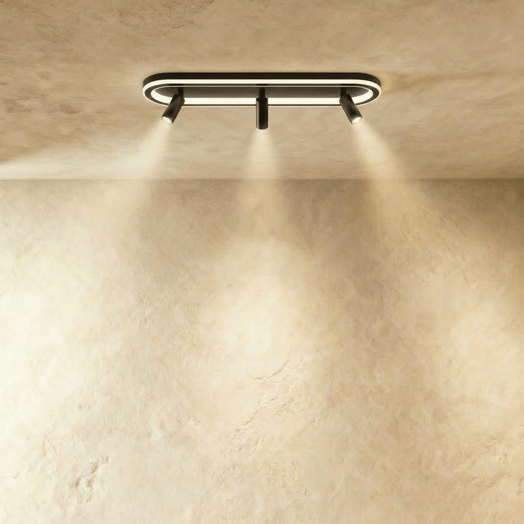Minimalistické závěsné světlo LumaRect s geometrickým designem pro ambientní osvětlení  