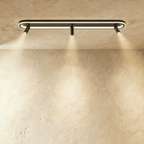 Minimalistické závěsné světlo LumaRect s geometrickým designem pro ambientní osvětlení  