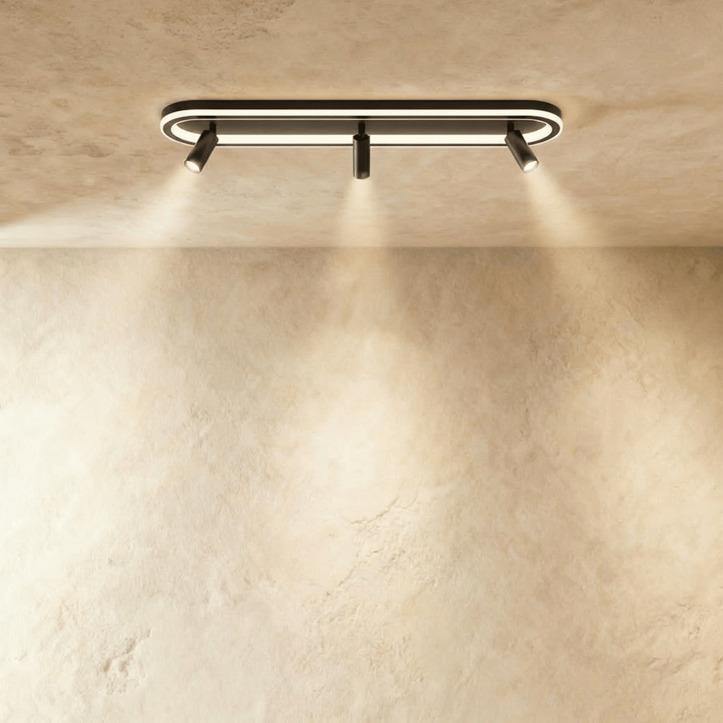 Minimalistické závěsné světlo LumaRect s geometrickým designem pro ambientní osvětlení  