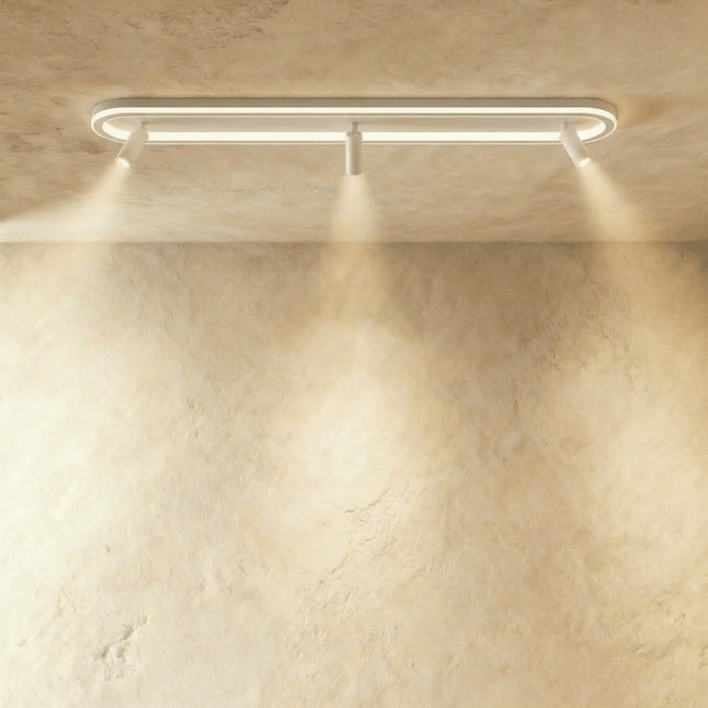 Minimalistické závěsné světlo LumaRect s geometrickým designem pro ambientní osvětlení  