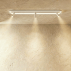 Minimalistické závěsné světlo LumaRect s geometrickým designem pro ambientní osvětlení  