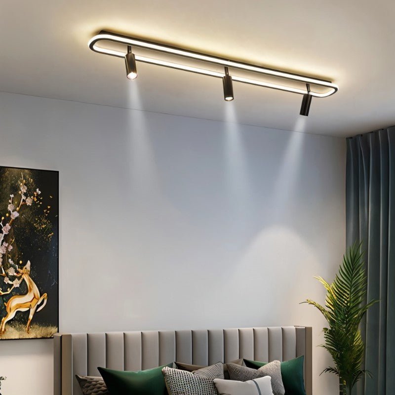 Minimalistické závěsné světlo LumaRect s geometrickým designem pro ambientní osvětlení  