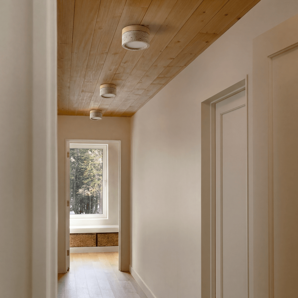 Cylindra zachte gloed plafondlamp voor gangen en slaapkamers