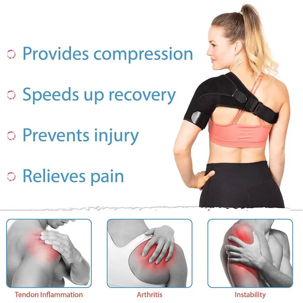 Faja de compresión para hombro FlexGuard para comodidad y soporte todo el día