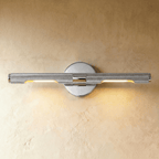 Nástěnná zrcadlová lampa Knurled Brass s teplým světlem  