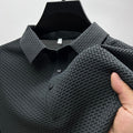 Tricou polo ușor, cu mâneci scurte, amestec respirabil de poliester, S-2XL