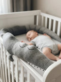 Cozy Crocodile Crib Bolster – Soft Bedside Companion | Fioriscas