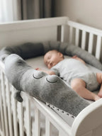 Cozy Crocodile Crib Bolster – Soft Bedside Companion | Fioriscas