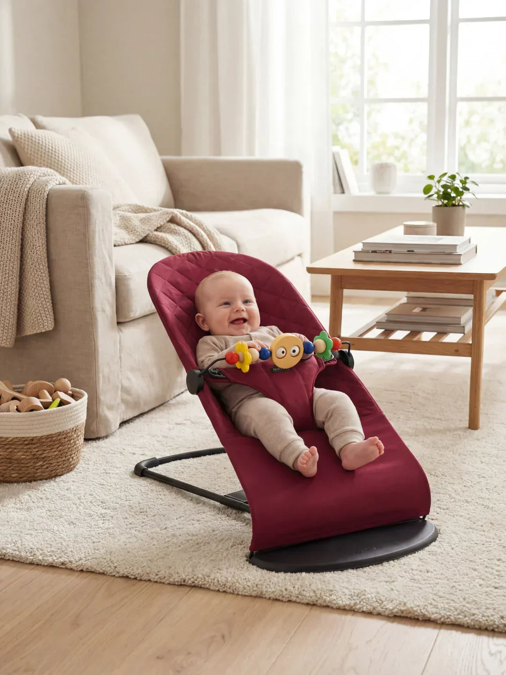 Transat pour bébé pliable avec arche d’activités, de 0 à 2 ans