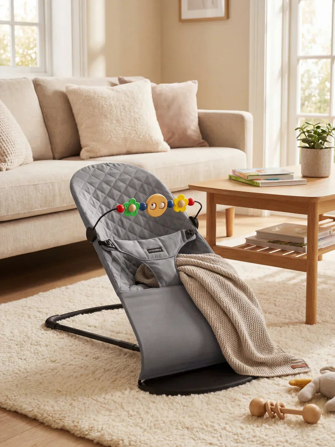 Transat pour bébé pliable avec arche d’activités, de 0 à 2 ans