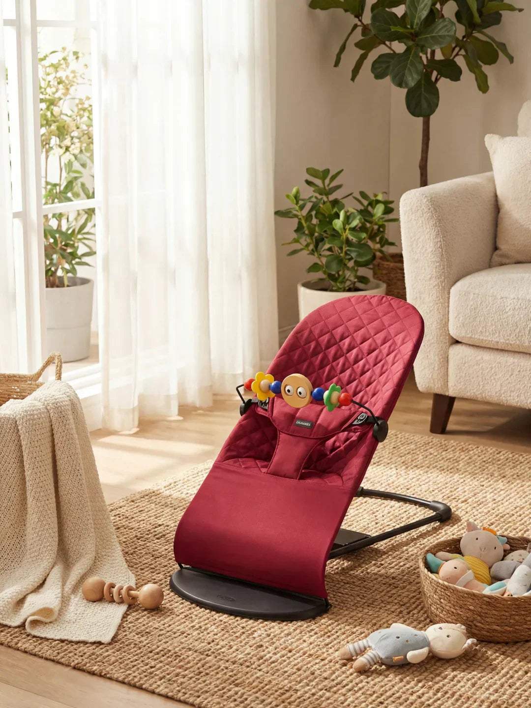 Transat pour bébé pliable avec arche d’activités, de 0 à 2 ans