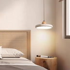 Luz de Pendente TerraLume em Madeira de Travertino para Decoração Natural de Casa