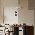 Luz de Pendente TerraLume em Madeira de Travertino para Decoração Natural de Casa