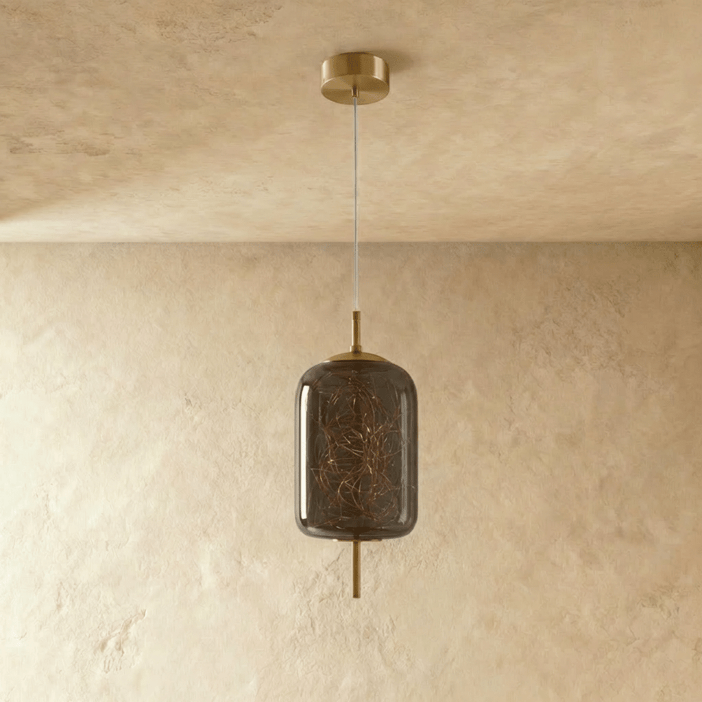 Lampada a sospensione Serpentine Glow per interni moderni minimalisti