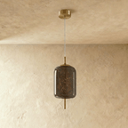 Lampada a sospensione Serpentine Glow per interni moderni minimalisti