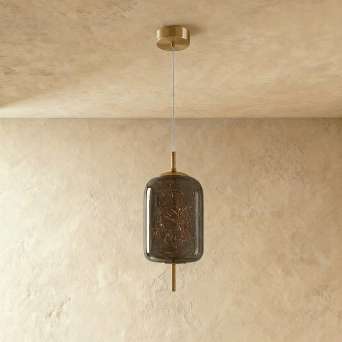 Lampada a sospensione Serpentine Glow per interni moderni minimalisti