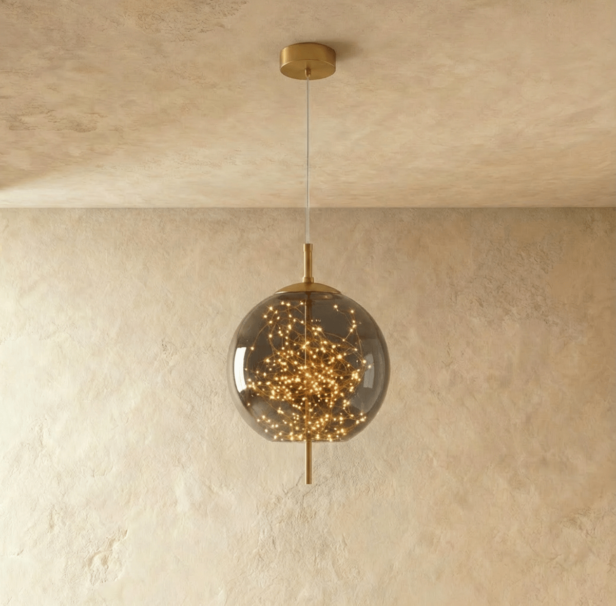 Lampada a sospensione Serpentine Glow per interni moderni minimalisti