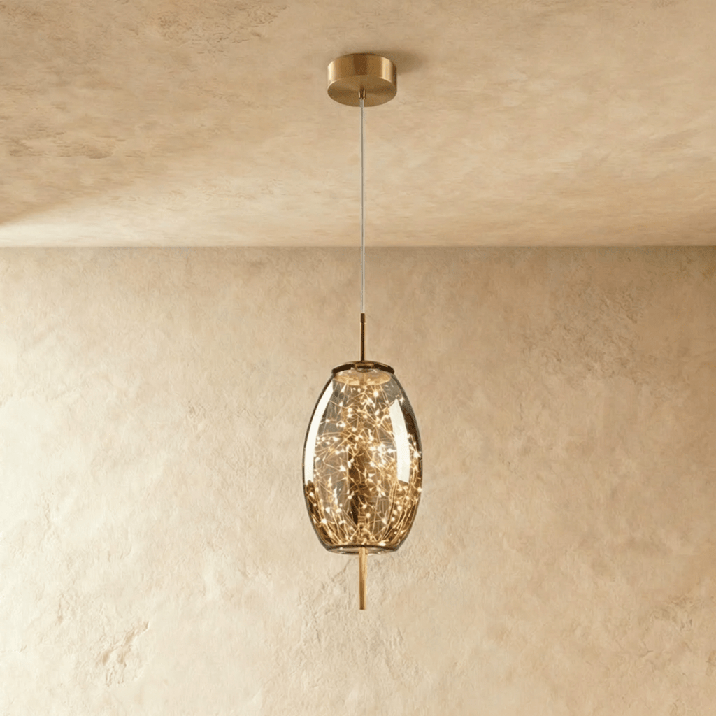 Lampada a sospensione Serpentine Glow per interni moderni minimalisti