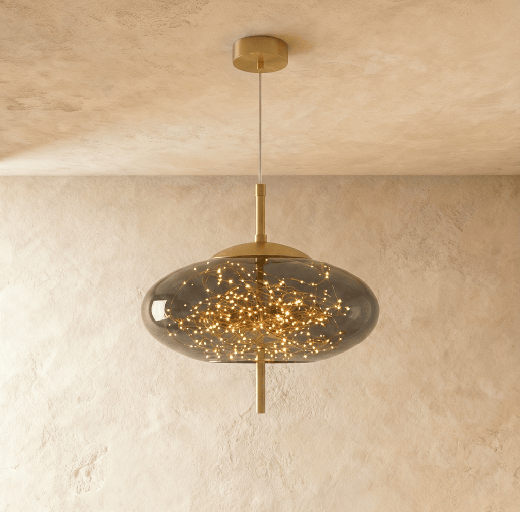 Lampada a sospensione Serpentine Glow per interni moderni minimalisti