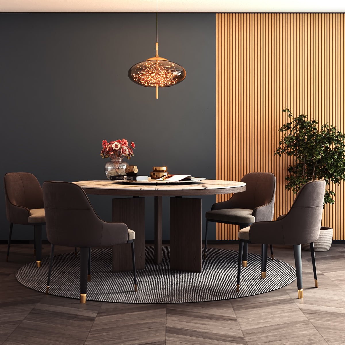 Lampada a sospensione Serpentine Glow per interni moderni minimalisti