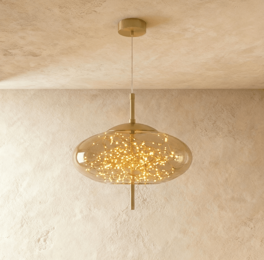 Lampada a sospensione Serpentine Glow per interni moderni minimalisti