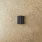 LumenFlute Resin Wall Lamp With Fluted Texture For Ambient Glow