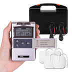 Dual-Channel TENS EMS Muscle Stimulator With 4 Electrode Pads