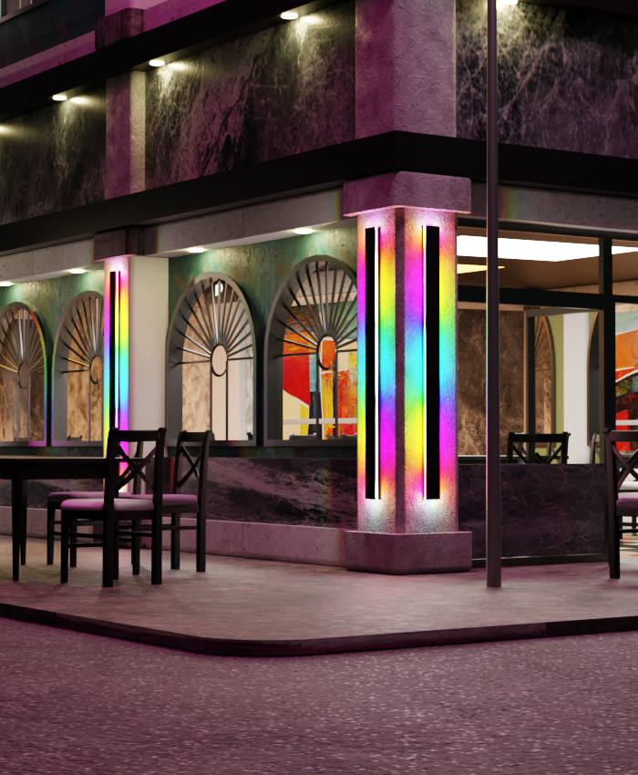 LumaHaven RGB LED Wall Light, Indoor & Outdoor, IP65 Waterproof